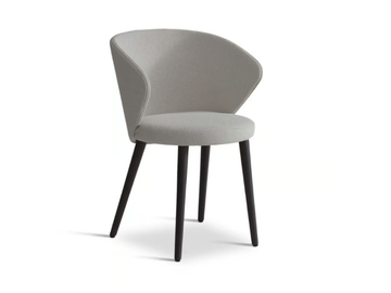 ELLIS 648 - Upholstered fabric chair with armrests by Origins 1971 - view 2